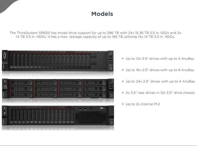 Lenovo ThinkSystem SR650 7x06cto1ww Rack Server Customized 1