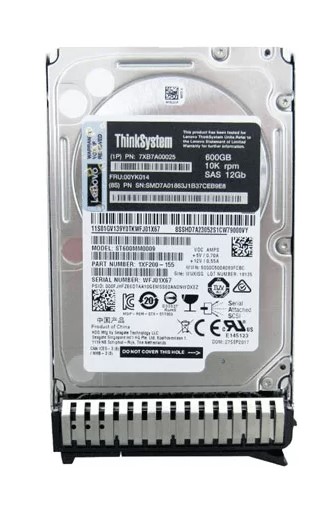 2.5" 600GB ThinkSystem Lenovo 1U Server 7XB7A00025 10K SAS 12Gb 512n HDD 5