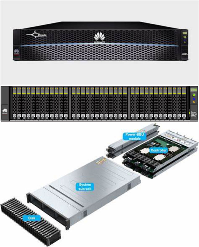 Dual Ctrl NVMe HUAWEI Storage Server OceanStor Dorado 3000 V6 D6V6-1T-NVMe
